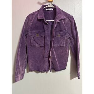 Given Kale Purple Corduroy Women’s Small Button Front Jacket/Shacket